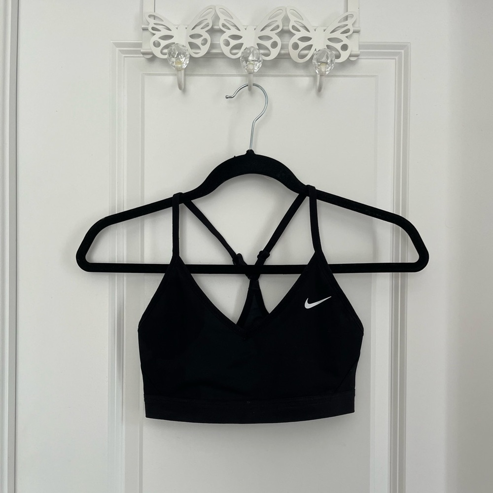 Black Nike sports bra size small